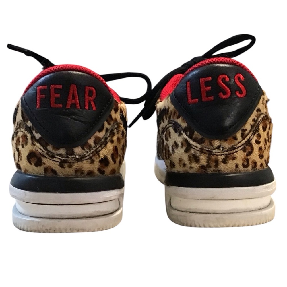 Nike Court "FEAR LESS” Air Vapor Wing Premium Leopard Print Sneakers - Size 8.5 - Picture 3 of 11